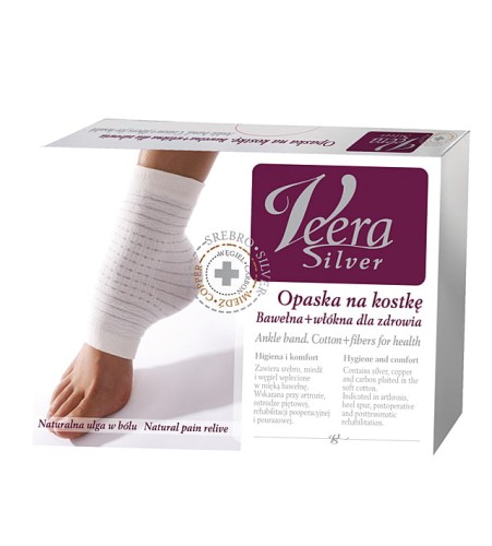 Przeciwbólowa opaska na kostkę - Veera Silver