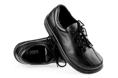 Czarny gruba sznurowane Paps Shoe