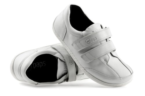 Biały cienka rzep Paps Shoe
